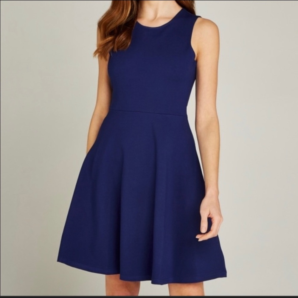 Madewell navy a-line dress